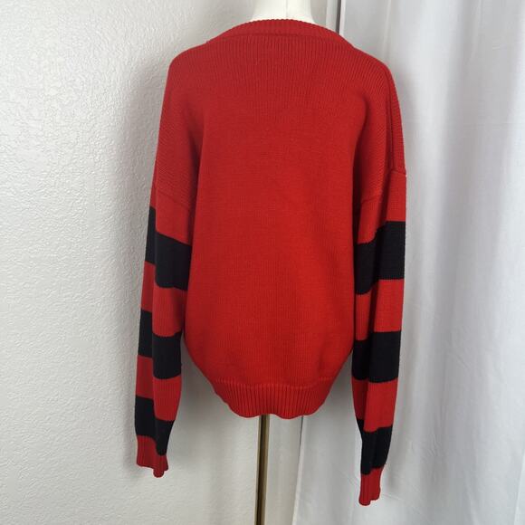 VTG Mickey & Co Sweater Adult Large Red Knit Mickey Mouse 90s Disneycore Retro - Picture 7 of 11